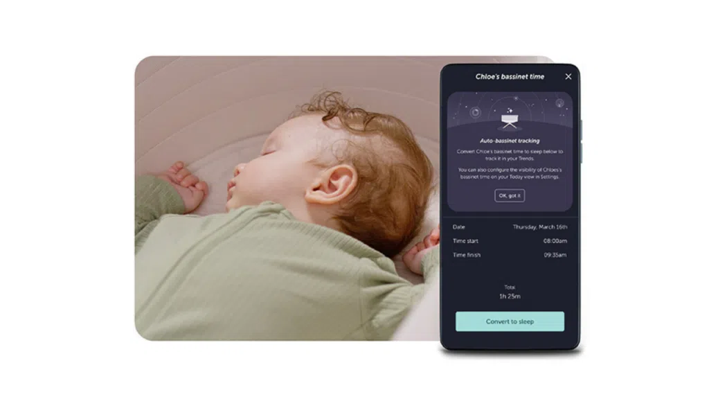 Ces 2025: elvie lança berço inteligente que vira balanço com um toque Aplicativo do balanço inteligente para bebês da elvie