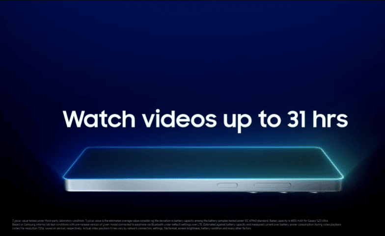 Samsung lanceert Galaxy S25, S25+ en S25 Ultra met nieuwe camera's en meer Galaxy S25 Ultra batterijgegevens