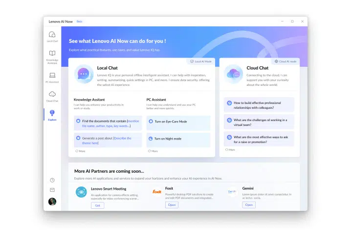 Ces 2025: lenovo mostra thinkbook plus gen 6 rollable, notebook com tela rolável Lenovo ai now chat