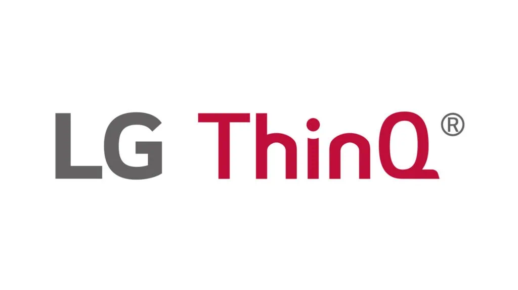Veja os melhores produtos para a casa conectada (2025) 1. Logo lg thinq com tecnologia de inteligência artificial e inovação em eletrônicos.