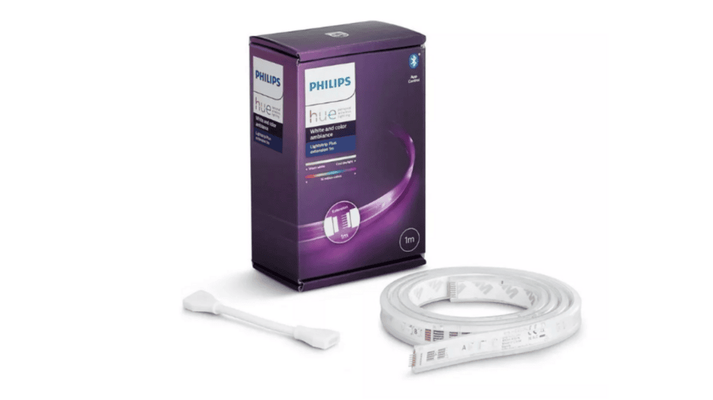 Veja os melhores produtos para a casa conectada (2025) Controle de iluminação philips hue com fita led inteligente e aplicativo compatível.