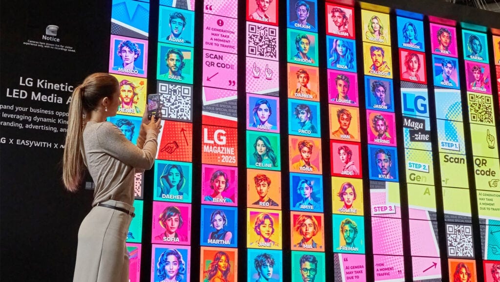 LG presenteert digitale signage-oplossingen op ISE 2025 LG's Kinetic LED met AI wordt getoond op ISE 2025