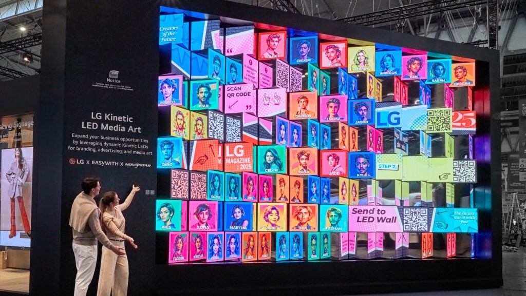 LG presenteert digitale signage-oplossingen op ISE 2025 LG's Kinetic LED met AI wordt getoond op ISE 2025