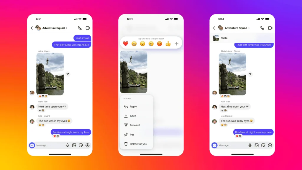 Schemalagt meddelande, musik och mer: hur man använder Instagrams nya funktioner Fäst viktiga meddelanden till Instagram DM