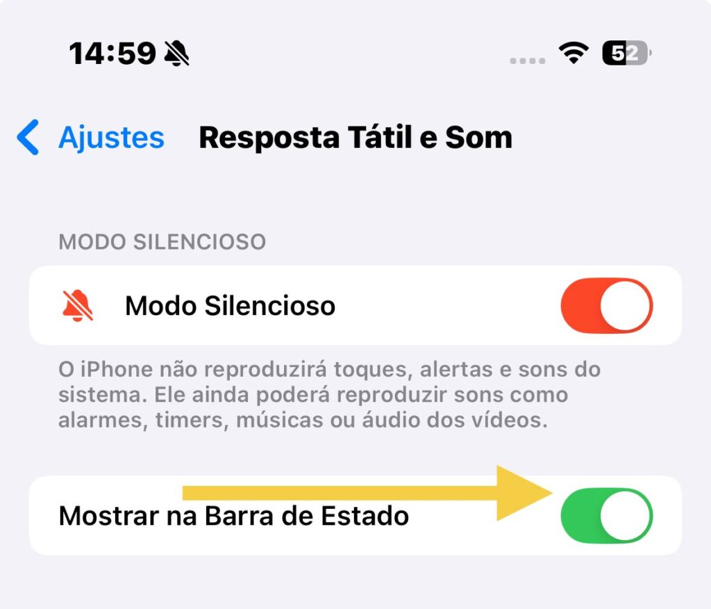43 tips og triks for iphone 16, 16 plus og iphone 16 pro og 16 pro max Fjerner stille modus-ikonet fra ios 18-statuslinjen