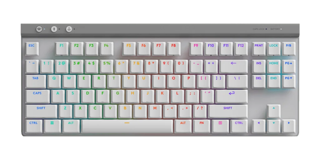 Review: logitech g515 lightspeed tkl é um teclado gamer para minimalistas Variante branca do logitech g515 lightspeed tkl