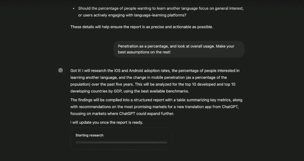 ChatGPT 的全新深度研究平台可为您提供研究和分析服务。 Chatgpt全新深度研究为你做研究分析