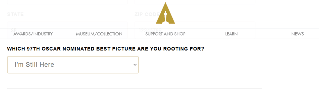 Sabia que você pode votar no oscar 2025? Veja como Site de como votar no oscar 2025