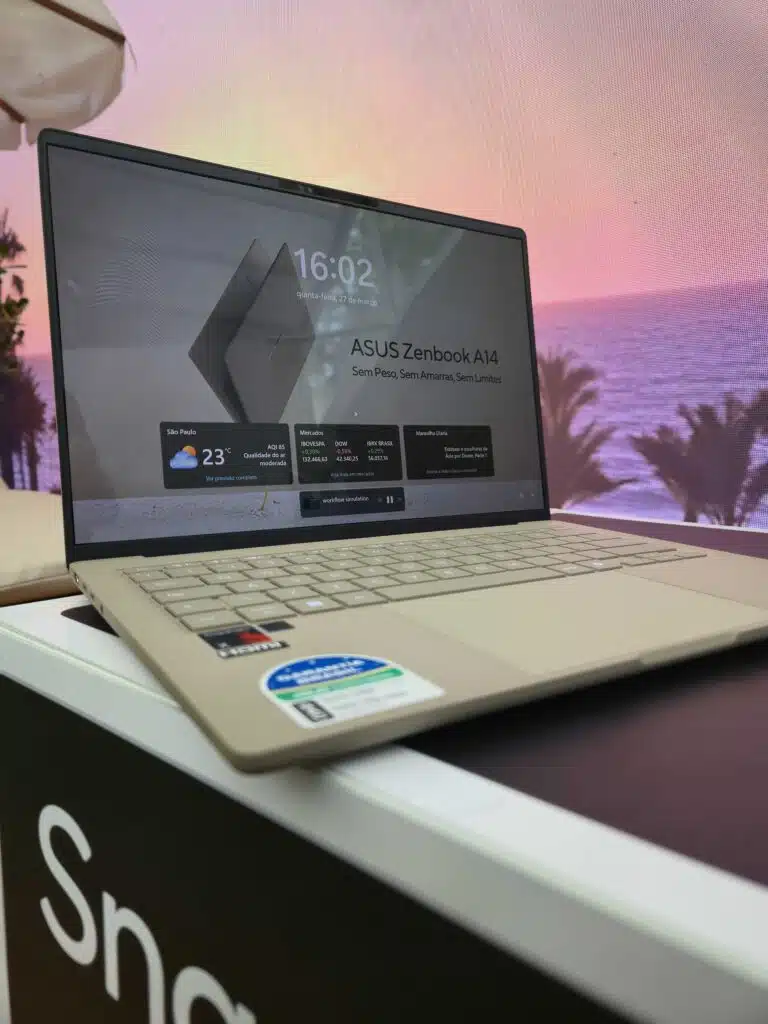 Asus lança zenbook a14 e vivobook 16 no brasil com bateria de até 32 horas Zenbook a14