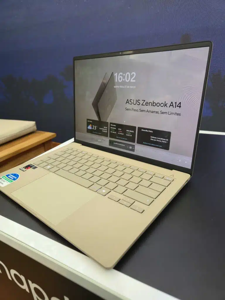Asus lança zenbook a14 e vivobook 16 no brasil com bateria de até 32 horas Teclado do zenbook a14