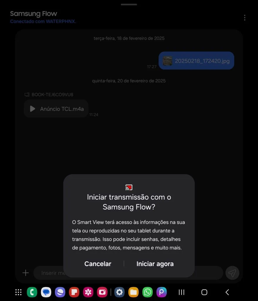 51 dicas e truques para você aproveitar o máximo do galaxy z fold6 ou fold5 Autorização de transmissão de tela para computador do galaxy z fold5 ou fold6