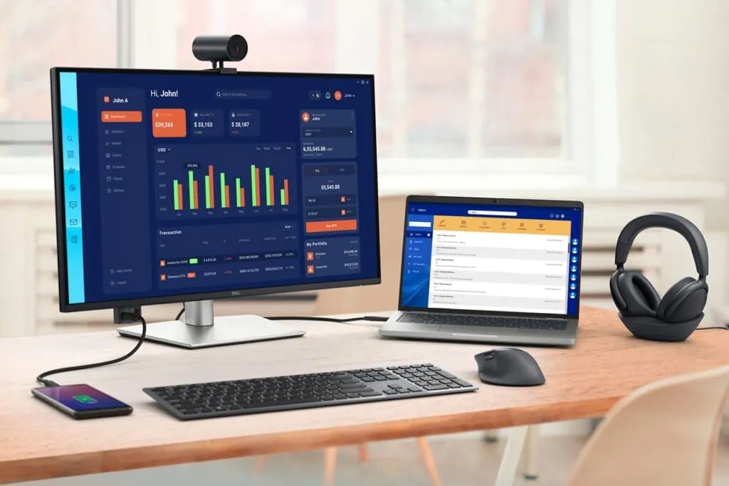 Dell lança monitores com ia, resolução wqhd e 4k de até 75” Dell ultrasharp 27 4k thunderbolt hub (u2725qe)