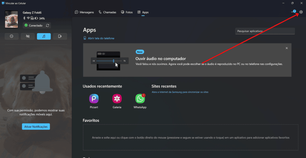 51 dicas e truques para você aproveitar o máximo do galaxy z fold6 ou fold5 Vincular com celular do windows