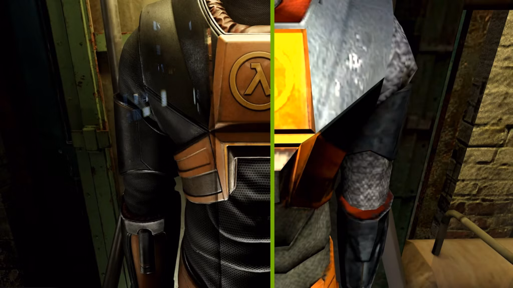 Antes e depois da plataforma rtx remix da nvidia