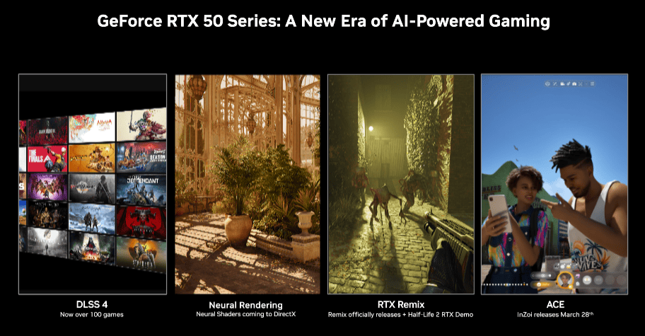 Nvidia lança rtx remix, plataforma de ia para remasterizar jogos antigos Novidades da série rtx 50 da nvidia para jogos