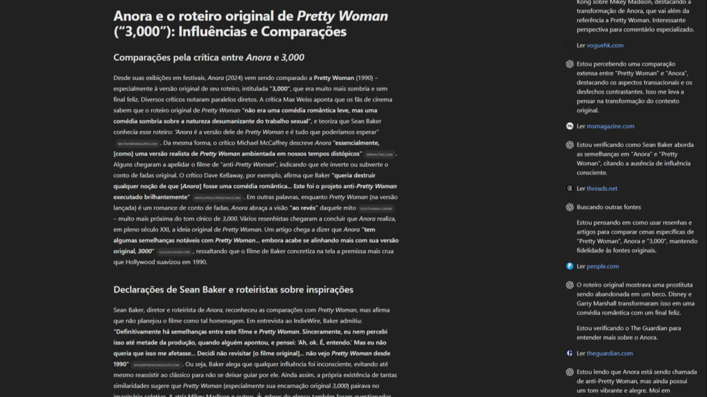 Hoe u chatgpt deep research kunt gebruiken om onderzoek te doen en voor u te werken Chatgpt-scherm met gereed rapport