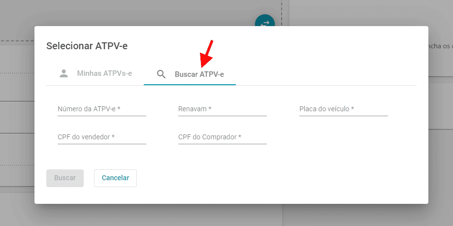 כיצד להשתמש ב-e-notary, משרד הנוטריון המקוון, ולקבל את התעודה הדיגיטלית שלך בחינם כרטיסיית "חפש atpv-e" עם רווחים להזנת הנתונים המבוקשים, כגון מספר renavam ו-CPF של המוכר