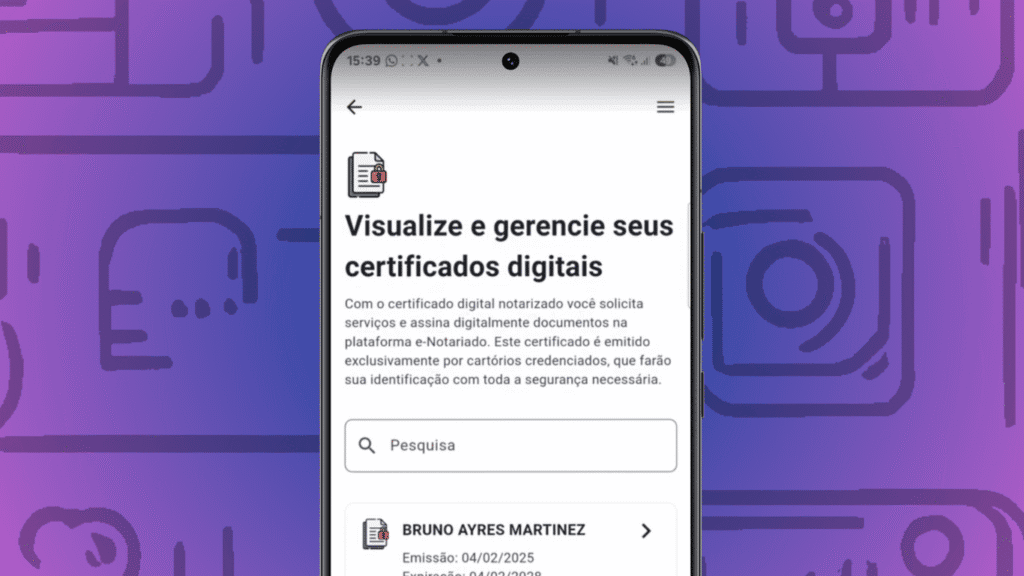 כיצד להשתמש ב-e-notary, משרד הנוטריון המקוון, ולקבל את התעודה הדיגיטלית שלך בחינם מסך לייעוץ בתעודות דיגיטליות זמינות