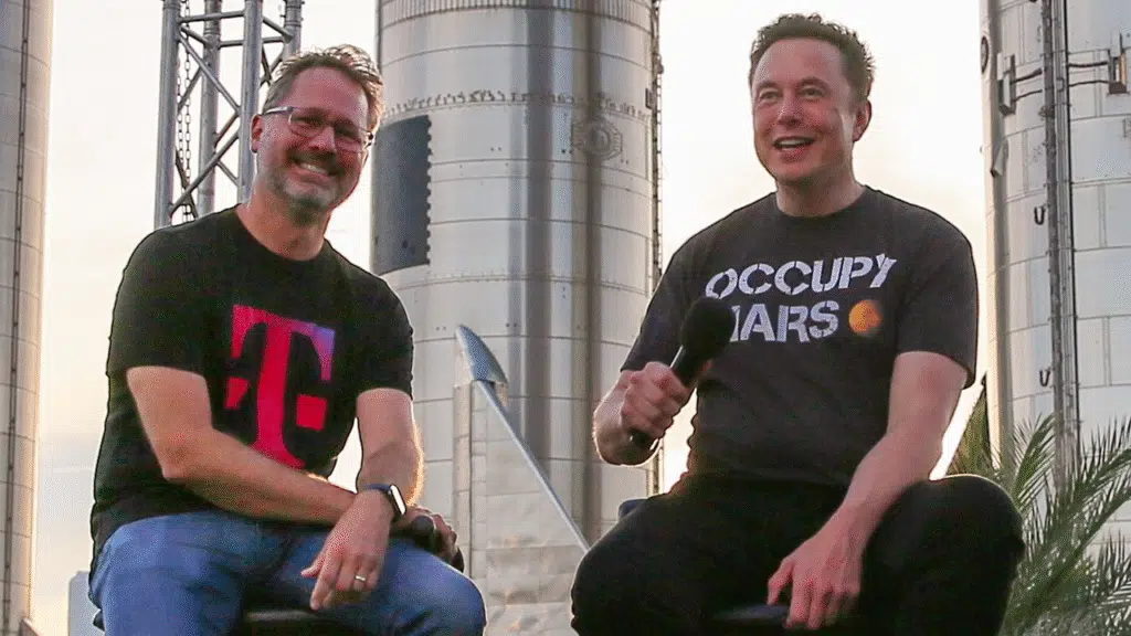 Starlink satellitt mobiltelefon plan kommer til Brasil? Forstå T-Mobiles Mike Sievert og Elon Musk, henholdsvis