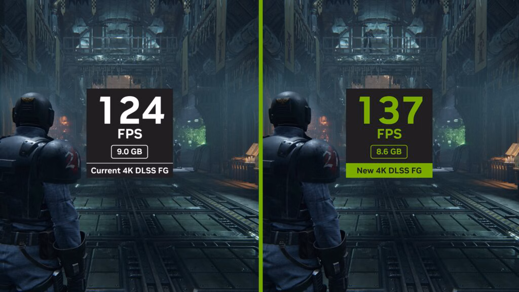 Antes e depois da tecnologia dlss 4 da nvidia