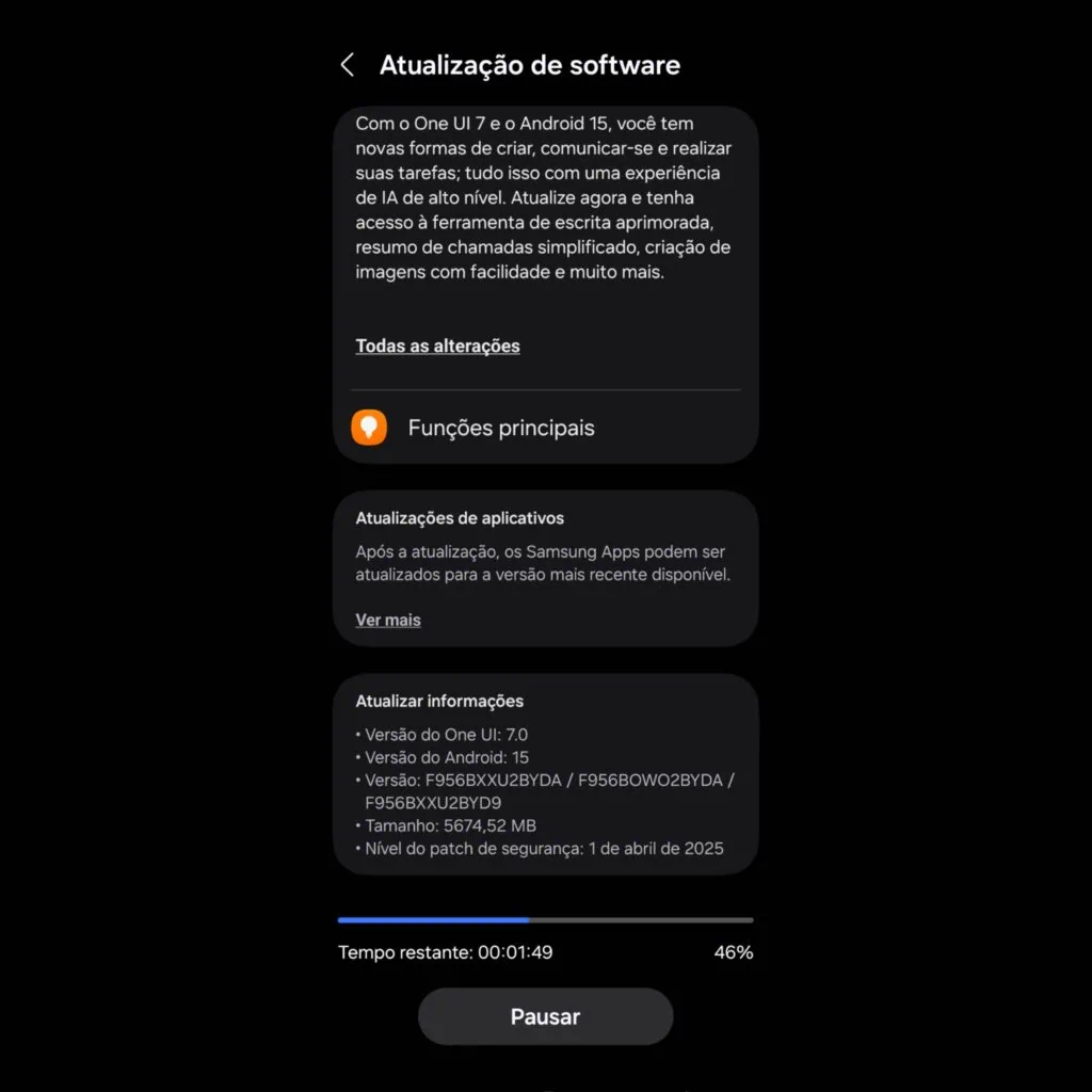 51 dicas e truques para você aproveitar o máximo do galaxy z fold6 ou fold5 Passo a passo de como atualizar o galaxy z fold6 para a one ui 7