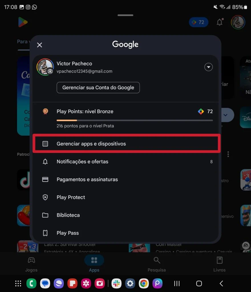 51 dicas e truques para você aproveitar o máximo do galaxy z fold6 ou fold5 Play store no galaxy z fold6