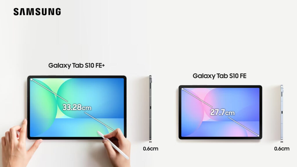 Novos galaxy tab s10 fe da samsung