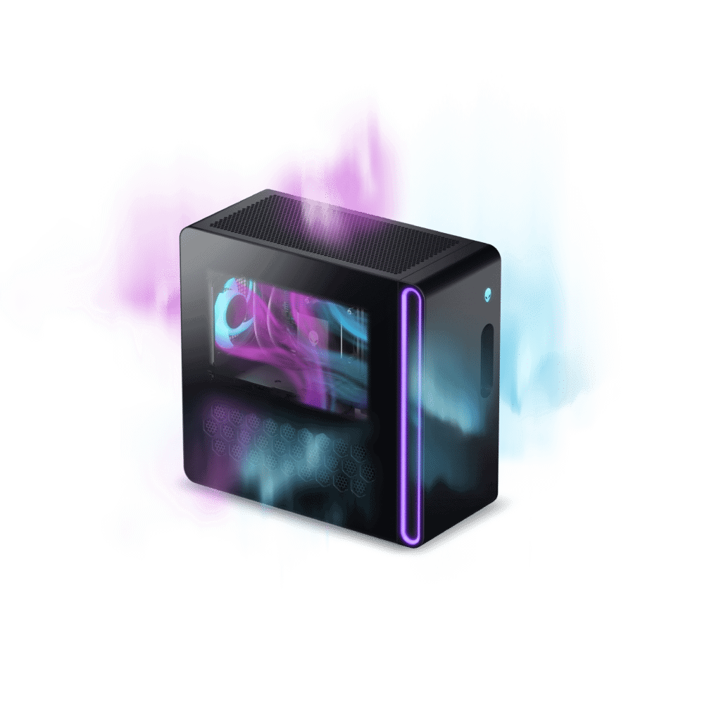 Dell lança desktops gamers alienware aurora (2025) no brasil Esquema de ar do alienware aurora 2025