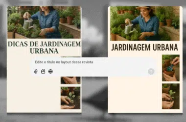 Comparação de imagem editada por ia