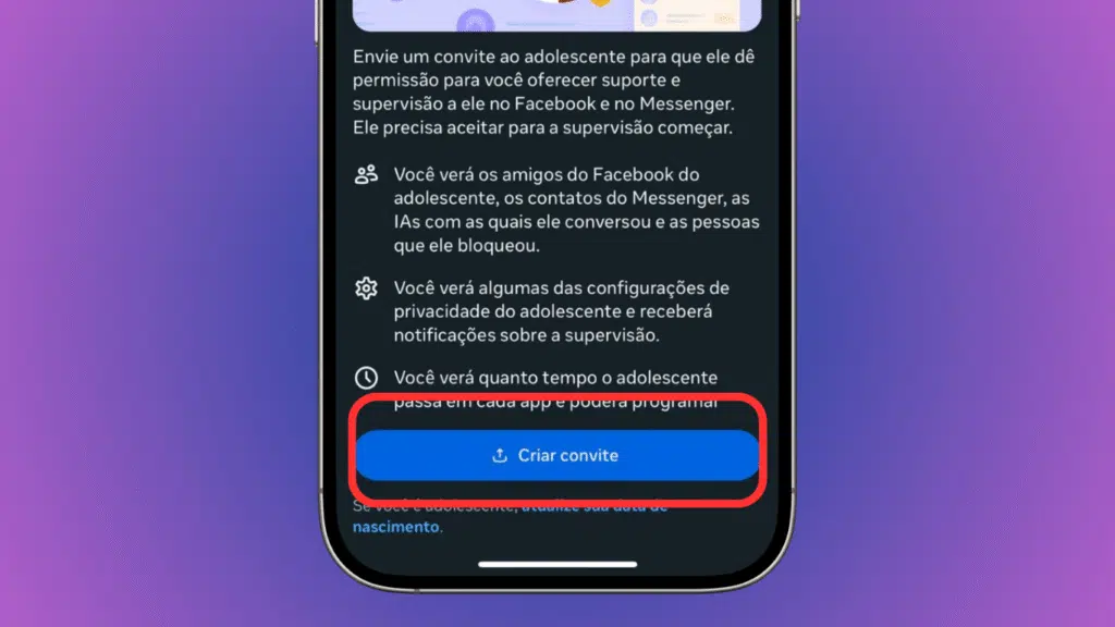 Meta anuncia novas restrições para contas de adolescente no instagram e facebook Criar convite para adolescente no facebook