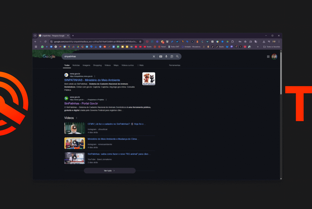 How to make an animal ID on Sinpatinhas Initial step on how to access the sinpatinhas system