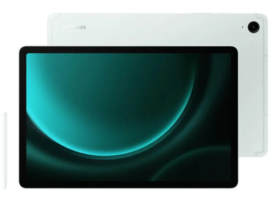 Melhores tablets e ipads para comprar agora O samsung galaxy tab s9 fe, por r$ 2. 759,08, oferece resistência à água e desempenho sólido para quem busca mais durabilidade. Foto: reprodução / samsung.