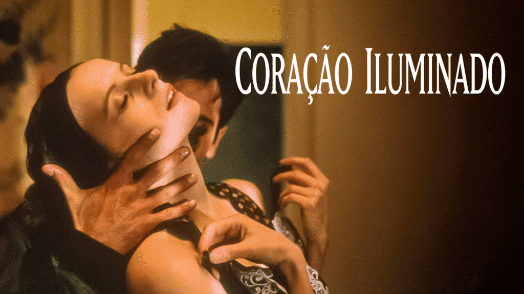 Pôster de coração iluminado