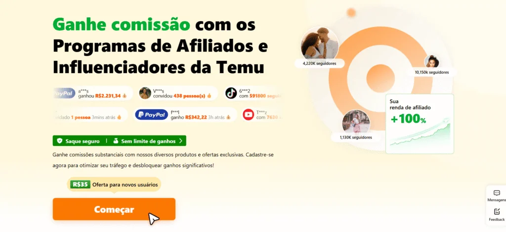 Como ganhar dinheiro vendendo produtos da temu Foto: captura de tela / alexandre marques.