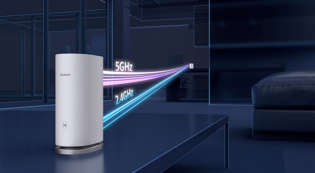Roteador da huawei com design elegante - imagem: huawei