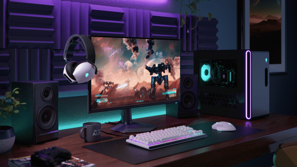 Dell lança desktops gamers alienware aurora (2025) no brasil Iluminação rgb continua no novo modelo