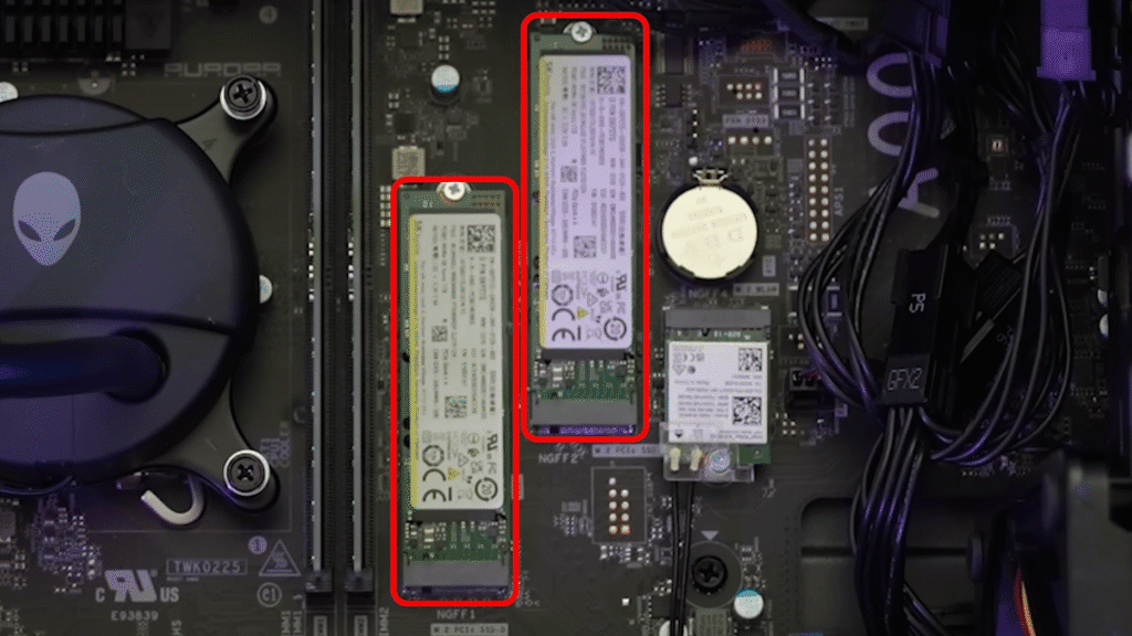 Dell bringt Alienware Aurora (2025) Gaming-Desktops in Brasilien auf den Markt Alienware Aurora R16 SSDs, vorherige Version im Ausland verkauft