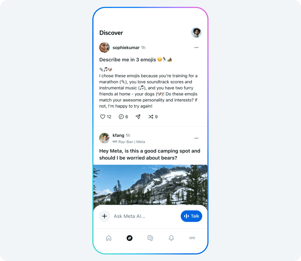 Meta ai ganha app e aprende com seus likes e amigos nas redes sociais Discover deve unir inteligência artificial e experiência de rede social