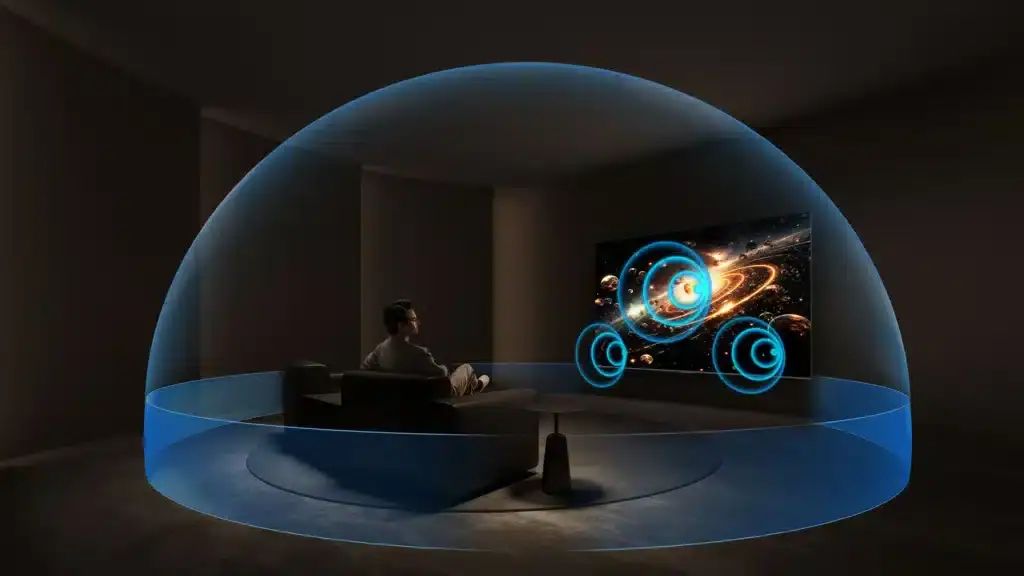 Veja as vantagens da smart tv tcl c6k 4k qd-miniled Sistema de som da smart tv tcl c6k 4k qd-miniled