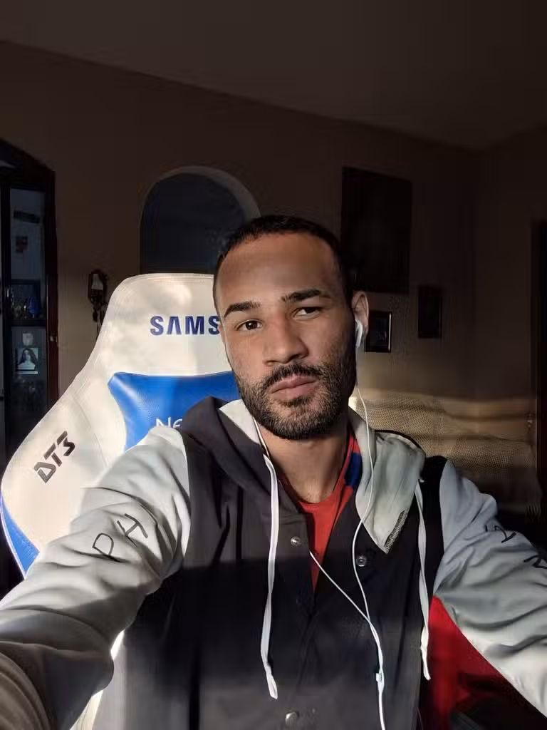 Selfie tirada pelo galaxy tab s10 fe