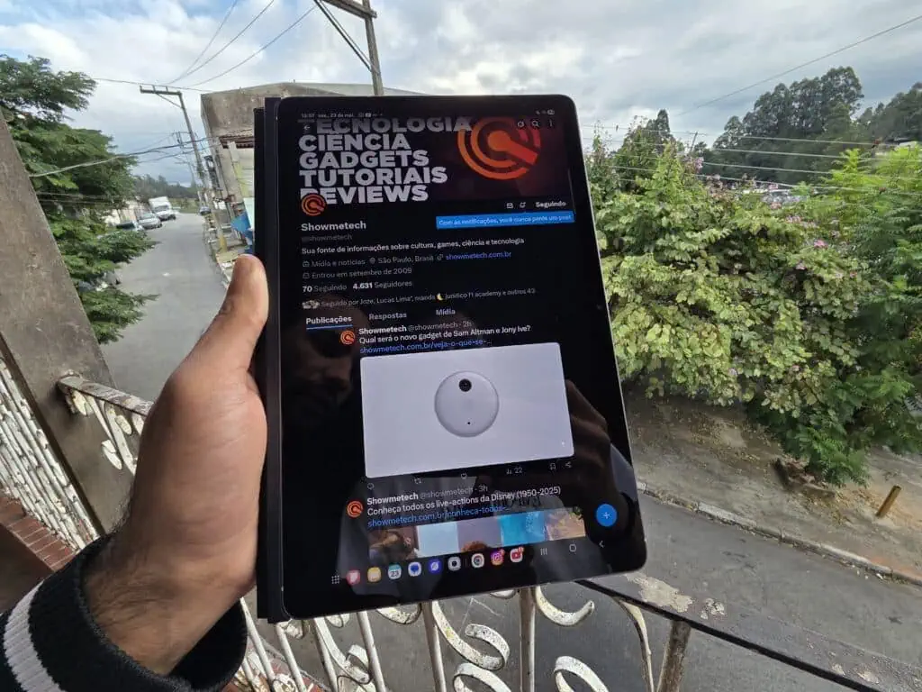 Review: galaxy tab s10 fe democratiza ia em telas grandes Tela do galaxy tab s10 fe