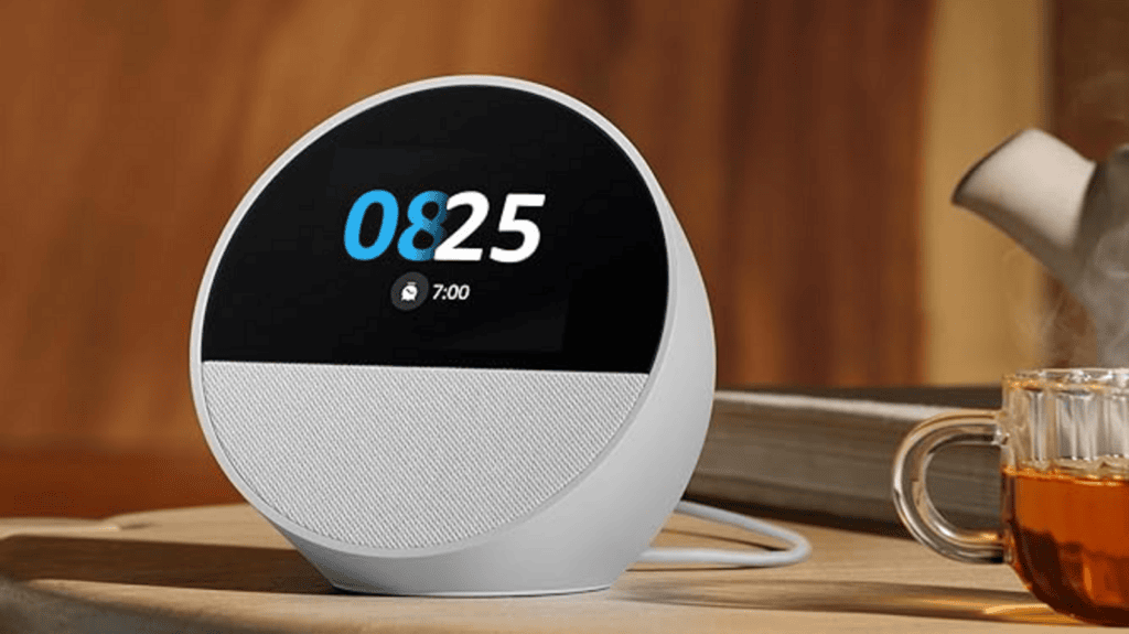 Bästa morsdagspresenterna från R$50 reais Illustrativ bild av Alexa Echo Spot (2024) / källa: Amazon