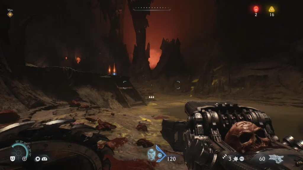 Review: doom the dark ages é o encontro perfeito de ação e brutalidade em um mundo medieval Imagem da arma pulverizadora em doom