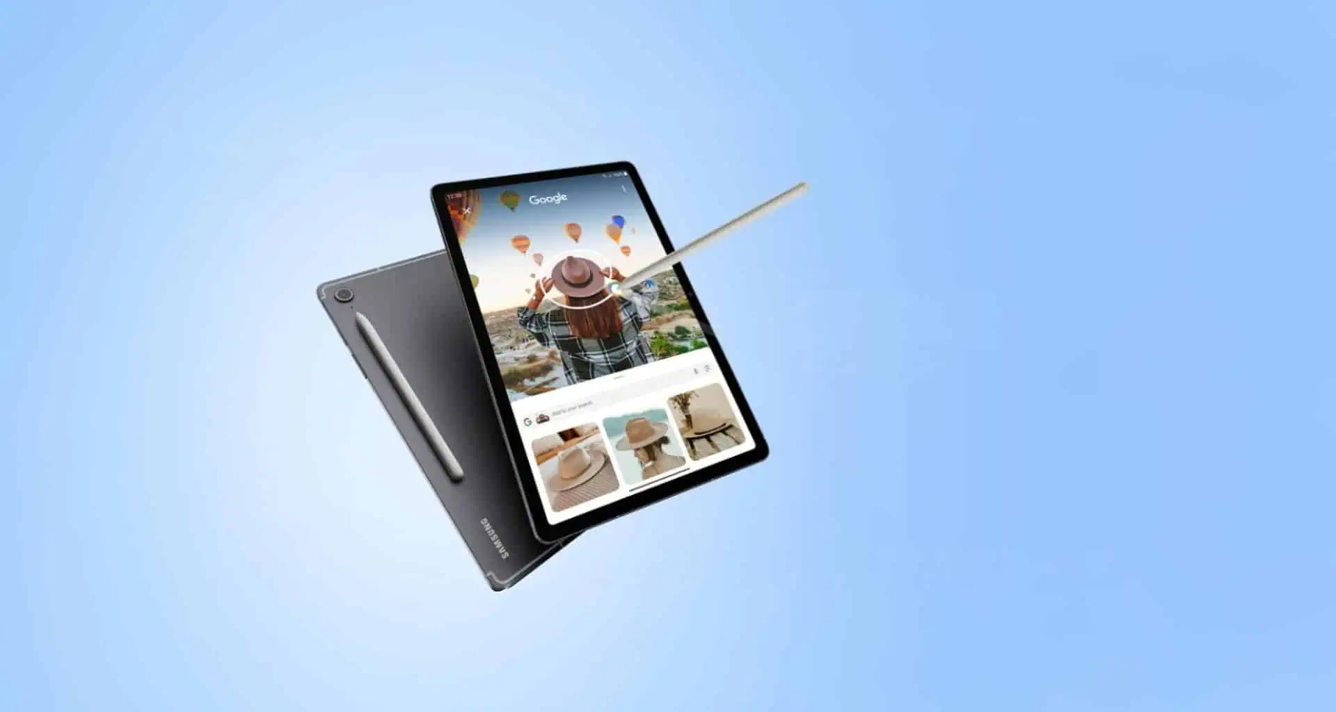 На фото представлен смартфон Galaxy Note со стилусом S-Pen, оснащенный интерфейсом для работы с фотографиями и гаджетами.