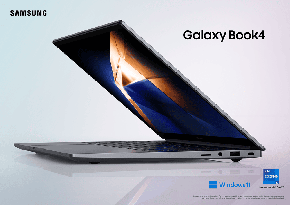 Bästa morsdagspresenterna från R$50 reais Illustrativ bild av Galaxy Book4 / källa: Samsung
