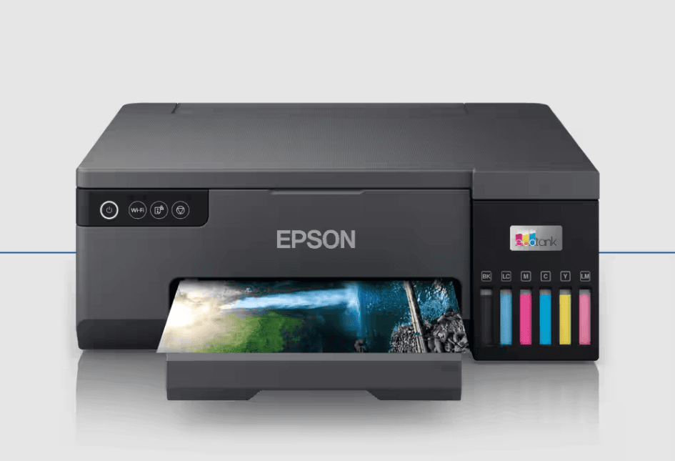 Bästa morsdagspresenterna från R$50 reais Illustrativ bild av Ecotank L8050 Wi-Fi-fotoskrivare / källa: Epson