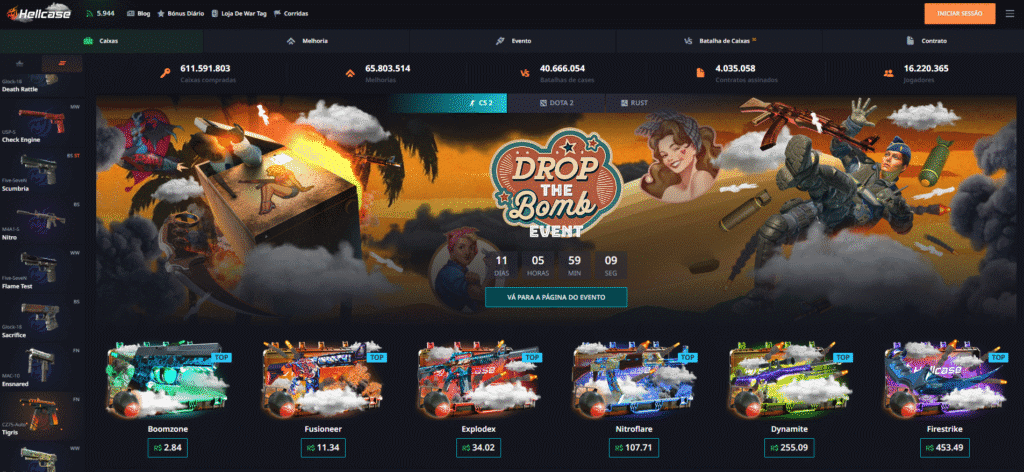 Узнайте, почему игроки CS2 выбирают Hellcase в 2025 году домашняя страница hellcase / изображение: showmetech