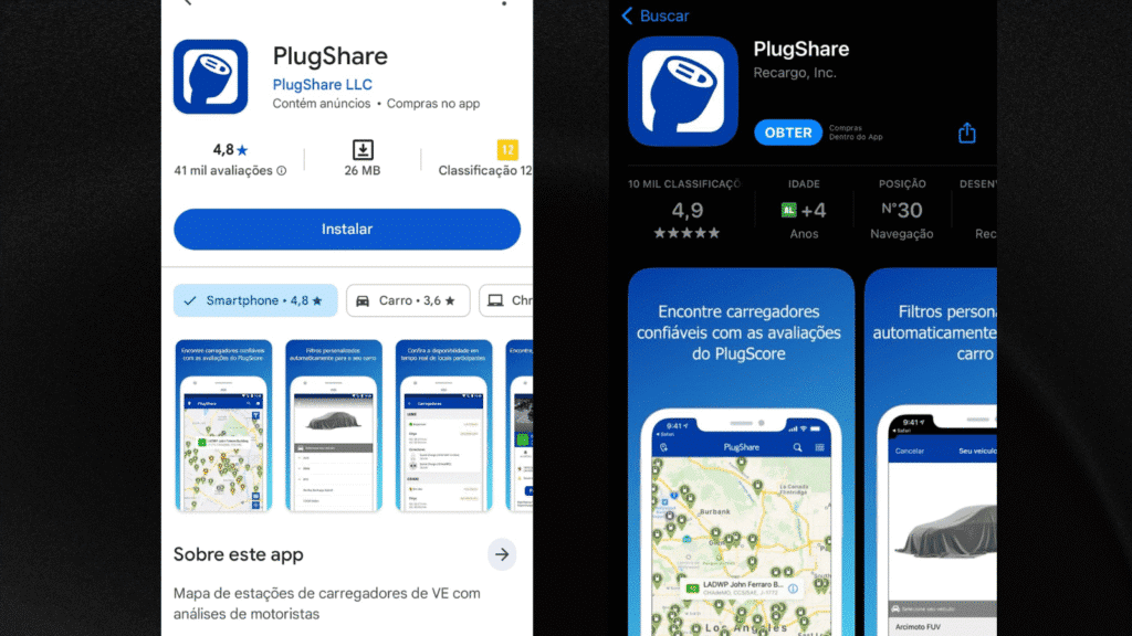 五款应用程序助您查找巴西的电动汽车充电桩 五款应用程序助您查找巴西的电动汽车充电桩