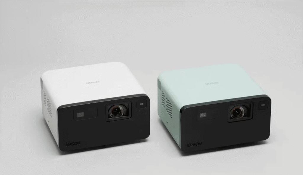 Bästa morsdagspresenterna från R$50 reais Illustrativ bild av Epson Epiqvision Laser Smart EF21-projektorn / källa: Epson