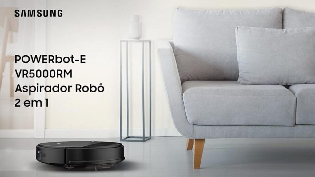 Bästa morsdagspresenterna från R$50 reais Illustrativ bild av Samsung VR5000RM robotdammsugare / källa: Samsung
